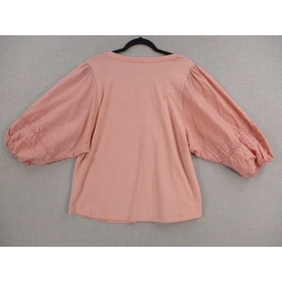 Lauren Conrad Pink Puff Sleeve Top XL - Picture 8 of 9